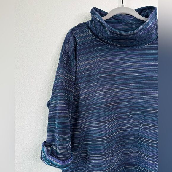 T by Talbots Women Plus Classic French Terry Pullover Sweatshirt Sz 3X Space Dye - Picture 3 of 6